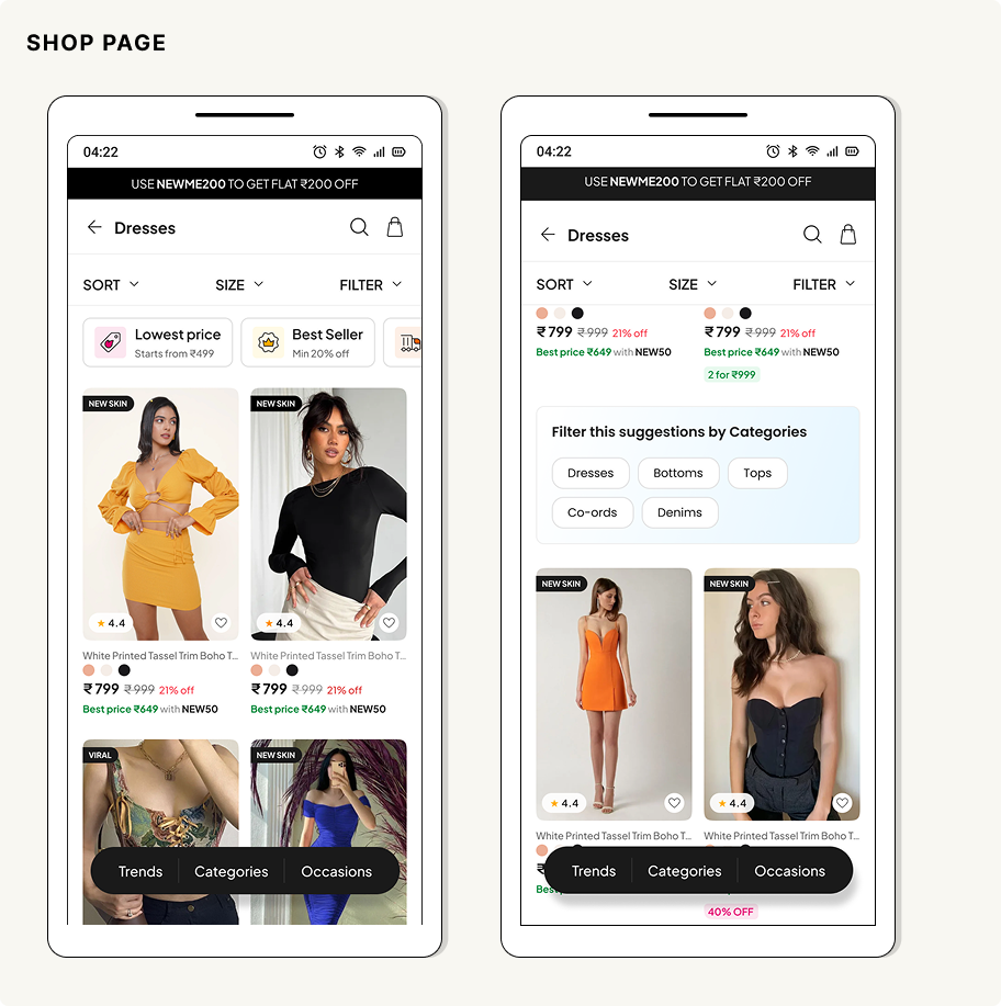 Shop Page Design - Right